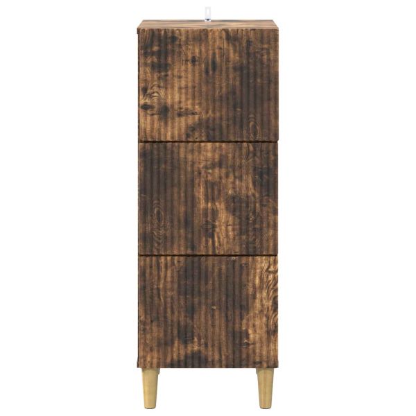 Чекмеджетен шкаф Опушен дъб 33 x 34,5 x 90 см