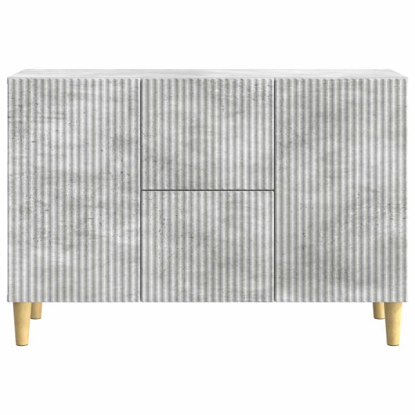 Служебен шкаф с чекмедже Бетонно сиво 89 x 34,5 x 60 см
