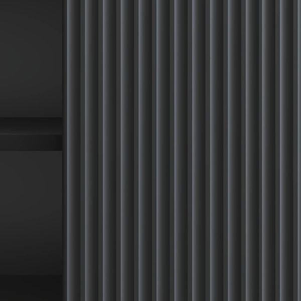 ТВ шкаф Черно 150 x 31 x 50 см Инженерна дървесина