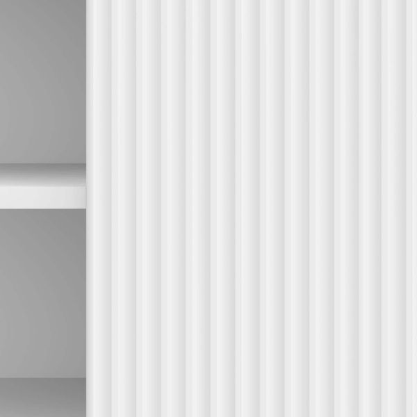 ТВ шкаф Бял гланц 150 x 31 x 50 см Инженерна дървесина