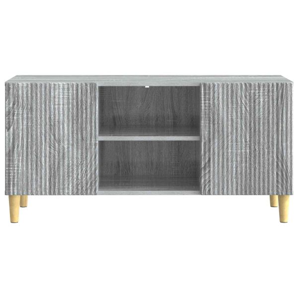 ТВ шкаф Сива сонома 102 x 34,5 x 50 см Инженерна дървесина