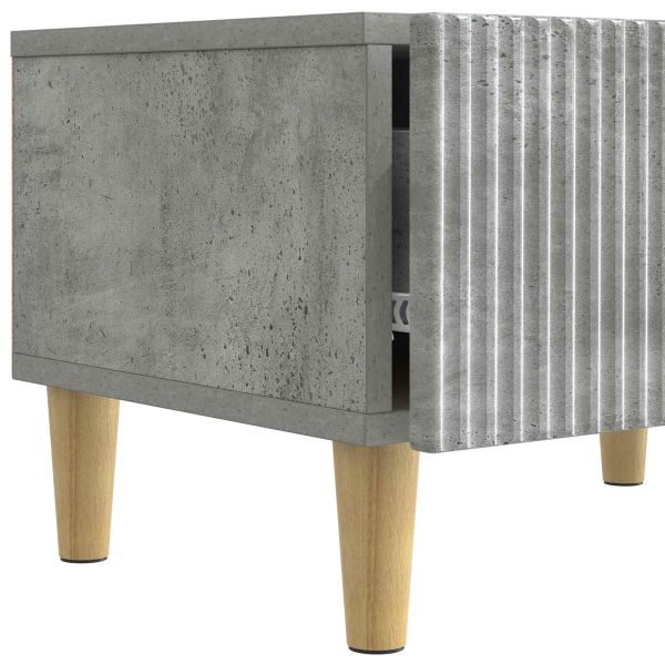 ТВ шкаф Бетонно сиво 147 x 34,5 x 30 см Инженерна дървесина
