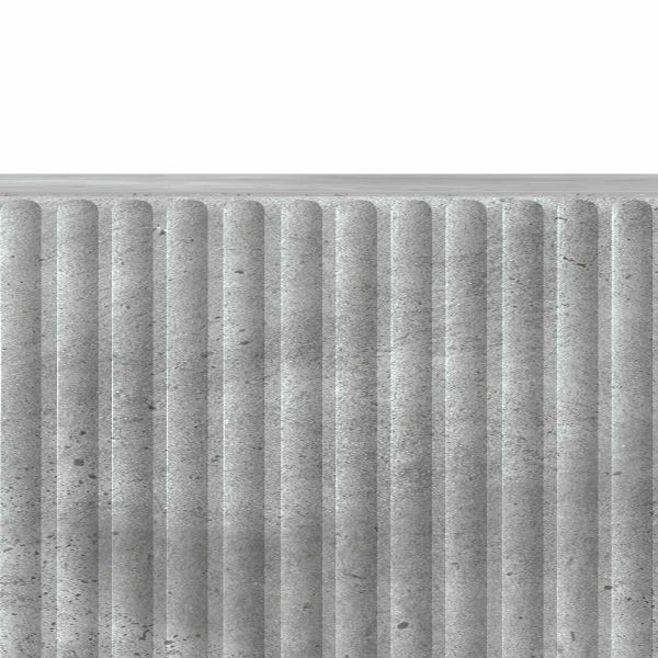 ТВ шкаф Бетонно сиво 147 x 34,5 x 30 см Инженерна дървесина