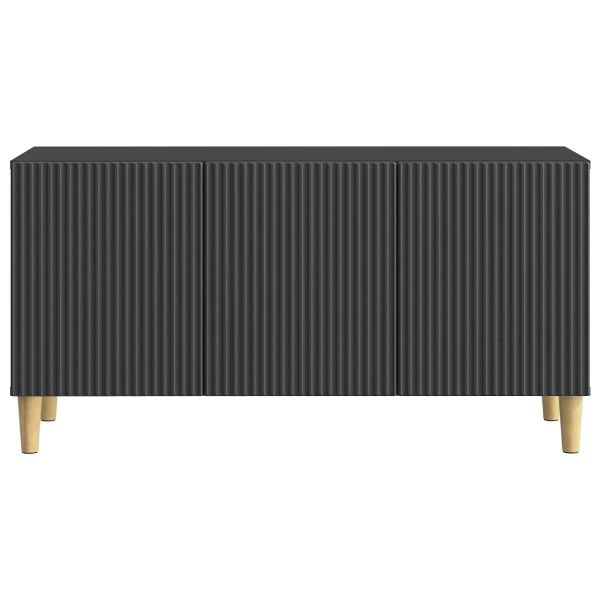 ТВ шкаф Черно 99 x 34,5 x 50 см Инженерна дървесина