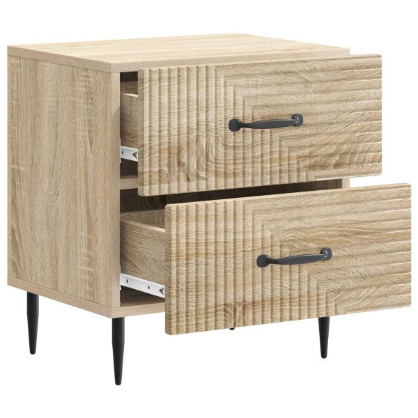 Нощен шкаф с чекмедже 2 pcs Дъб сонома 43 x 34,5 x 47,5 см