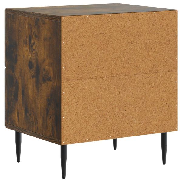Нощен шкаф с чекмедже 2 pcs Опушен дъб 43 x 34,5 x 47,5 см