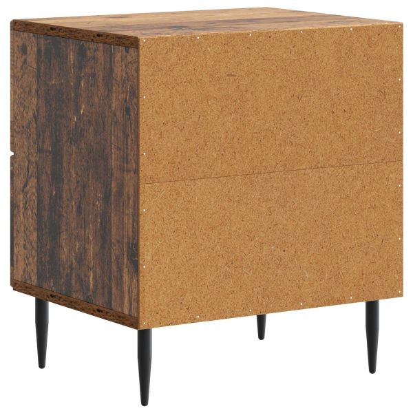 Нощен шкаф с чекмедже 2 pcs Старо дърво 43 x 34,5 x 47,5 см