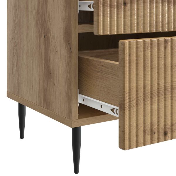 Нощен шкаф с чекмедже 2 pcs Дъб артизан 43 x 34,5 x 47,5 см