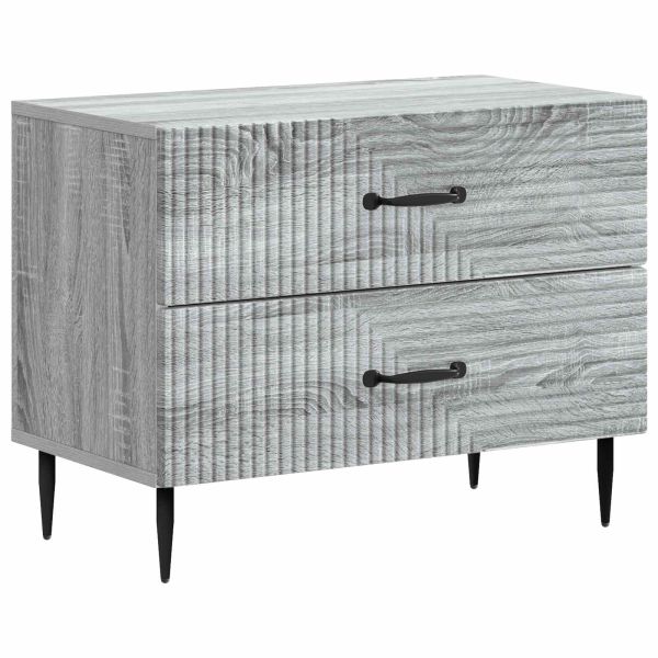 Нощен шкаф Сива сонома 62 x 34,5 x 47,5 см Инженерна дървесина