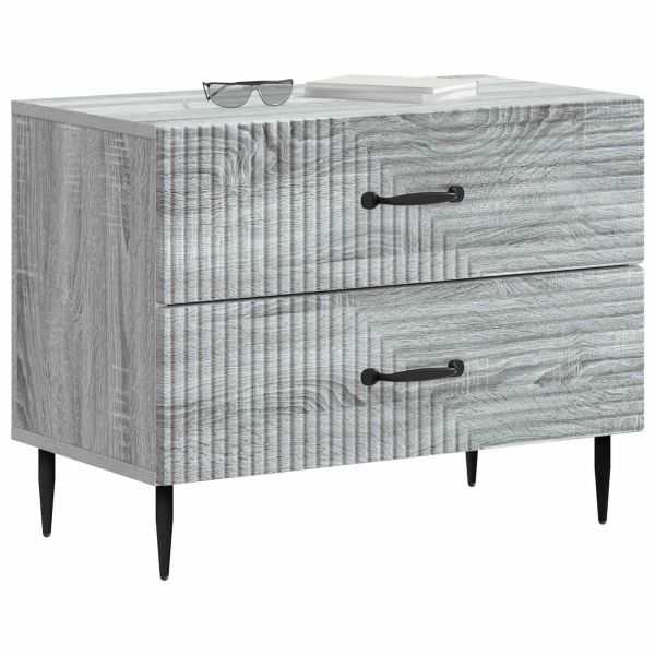 Нощен шкаф Сива сонома 62 x 34,5 x 47,5 см Инженерна дървесина