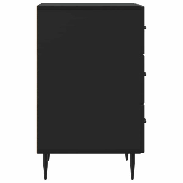 Нощен шкаф Черно 43 x 41 x 66,5 см Инженерна дървесина