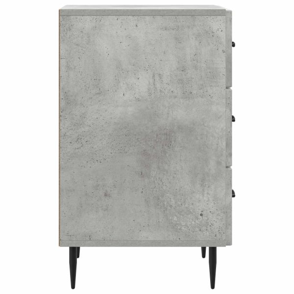 Нощен шкаф Бетонно сиво 43 x 41 x 66,5 см Инженерна дървесина