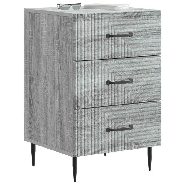 Нощен шкаф Сива сонома 43 x 41 x 66,5 см Инженерна дървесина