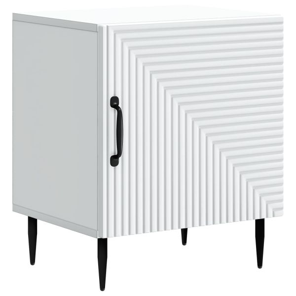 Нощен шкаф 2 pcs Бяло 43 x 34,5 x 50 см Инженерна дървесина