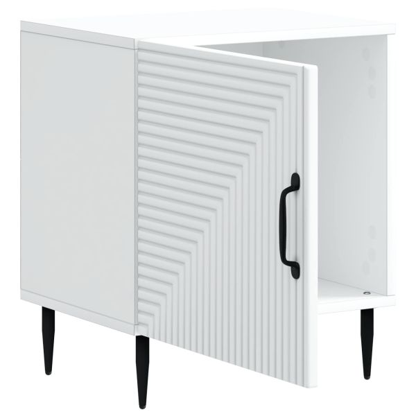 Нощен шкаф 2 pcs Бяло 43 x 34,5 x 50 см Инженерна дървесина