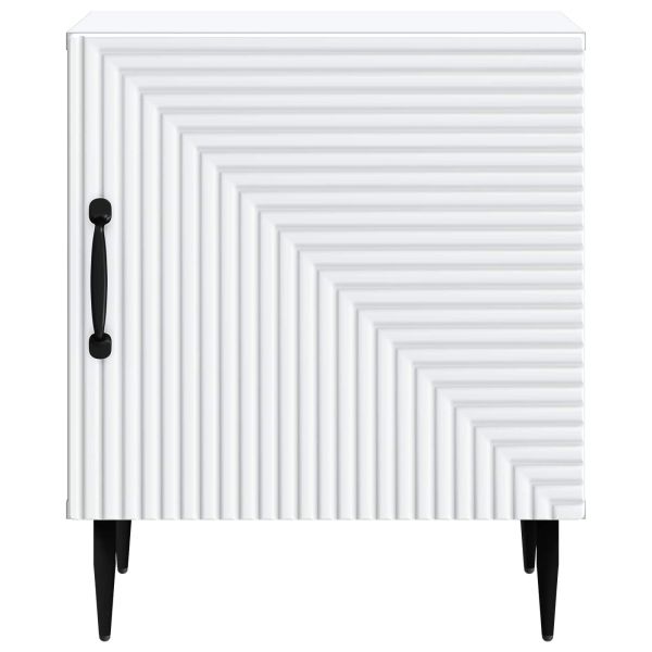 Нощен шкаф 2 pcs Бяло 43 x 34,5 x 50 см Инженерна дървесина