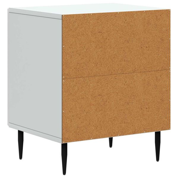 Нощен шкаф 2 pcs Бяло 43 x 34,5 x 50 см Инженерна дървесина