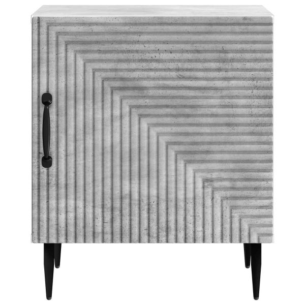 Нощен шкаф Бетонно сиво 43 x 34,5 x 50 см Инженерна дървесина
