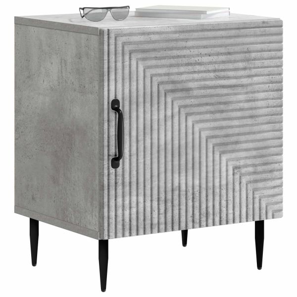 Нощен шкаф 2 pcs Бетонно сиво 43 x 34,5 x 50 см