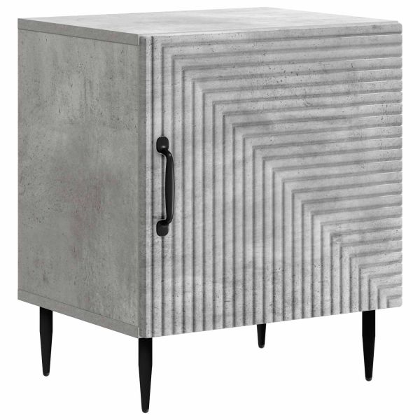 Нощен шкаф 2 pcs Бетонно сиво 43 x 34,5 x 50 см