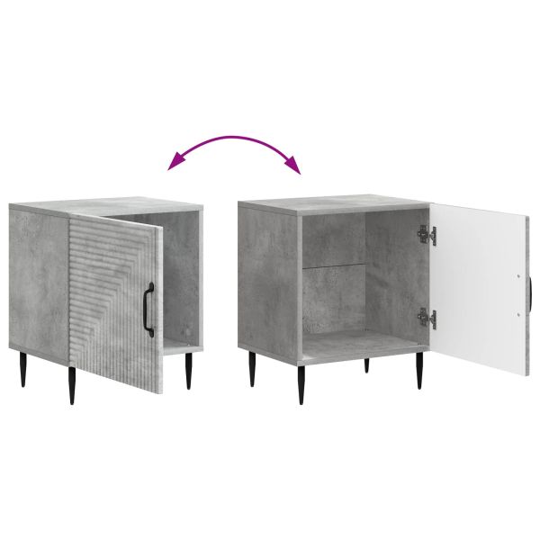 Нощен шкаф 2 pcs Бетонно сиво 43 x 34,5 x 50 см