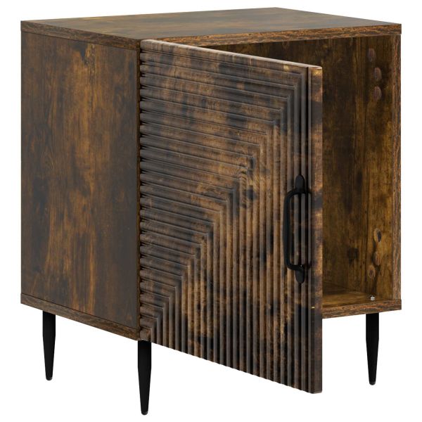 Нощен шкаф 2 pcs Опушен дъб 43 x 34,5 x 50 см