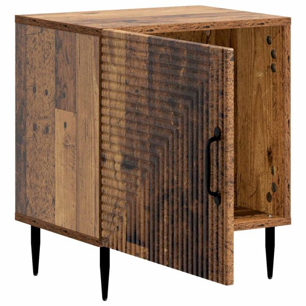 Нощен шкаф 2 pcs Старо дърво 43 x 34,5 x 50 см