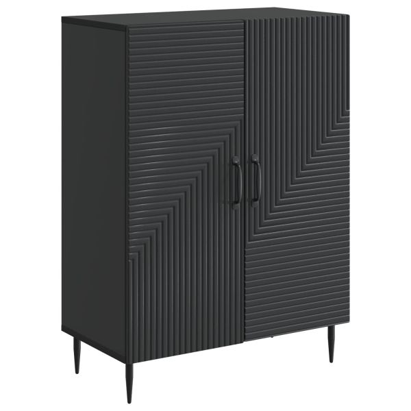 Служебен шкаф Черно 66 x 34,5 x 89,5 см Инженерна дървесина