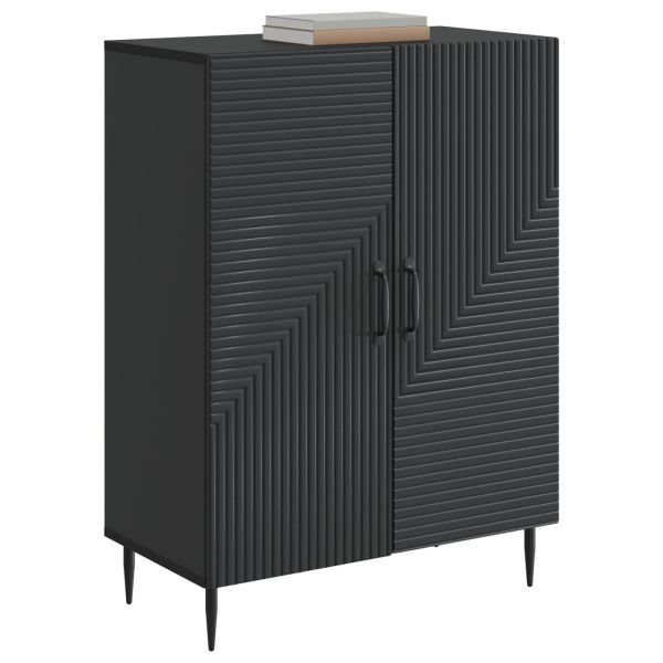Служебен шкаф Черно 66 x 34,5 x 89,5 см Инженерна дървесина