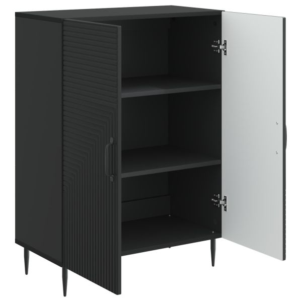 Служебен шкаф Черно 66 x 34,5 x 89,5 см Инженерна дървесина