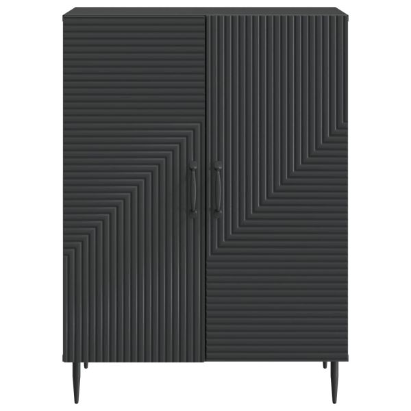 Служебен шкаф Черно 66 x 34,5 x 89,5 см Инженерна дървесина