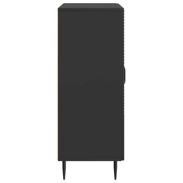 Служебен шкаф Черно 66 x 34,5 x 89,5 см Инженерна дървесина