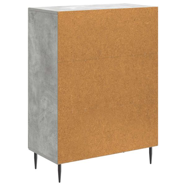 Служебен шкаф Бетонно сиво 66 x 34,5 x 89,5 см