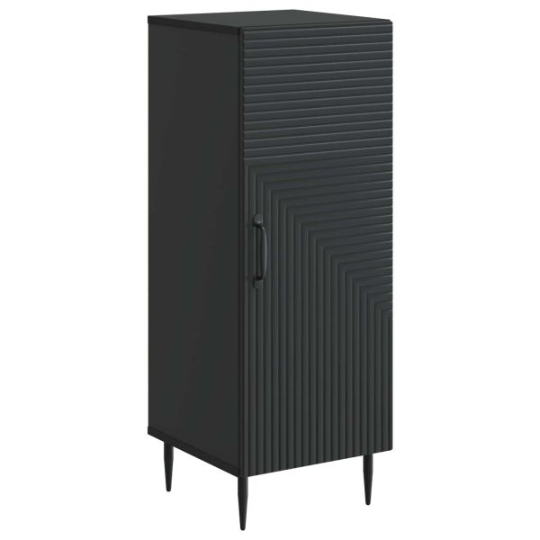 Служебен шкаф Черно 33 x 34,5 x 89,5 см Инженерна дървесина