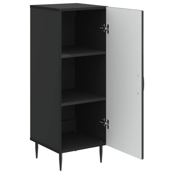 Служебен шкаф Черно 33 x 34,5 x 89,5 см Инженерна дървесина