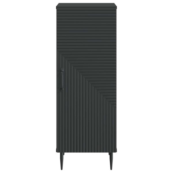 Служебен шкаф Черно 33 x 34,5 x 89,5 см Инженерна дървесина