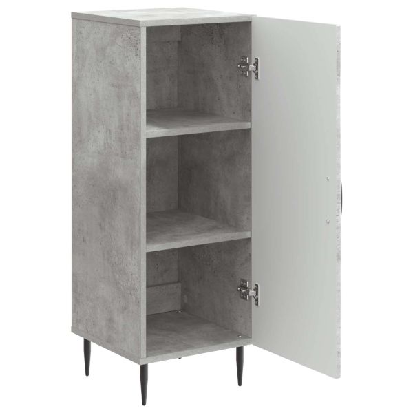 Служебен шкаф Бетонно сиво 33 x 34,5 x 89,5 см