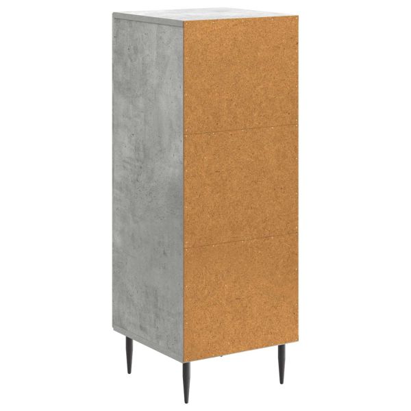 Служебен шкаф Бетонно сиво 33 x 34,5 x 89,5 см