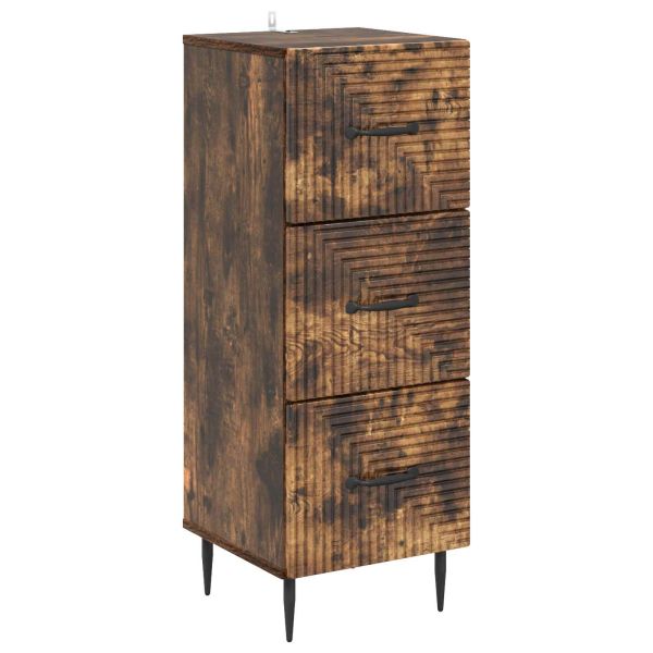 Чекмеджетен шкаф Опушен дъб 33 x 34,5 x 89,5 см