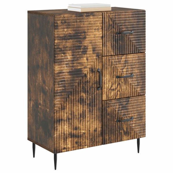 Служебен шкаф с чекмедже Опушен дъб 66 x 34,5 x 89,5 см