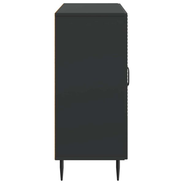 Служебен шкаф Черно 89 x 34,5 x 80 см Инженерна дървесина