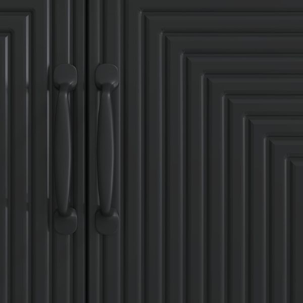 Служебен шкаф Черно 89 x 34,5 x 80 см Инженерна дървесина