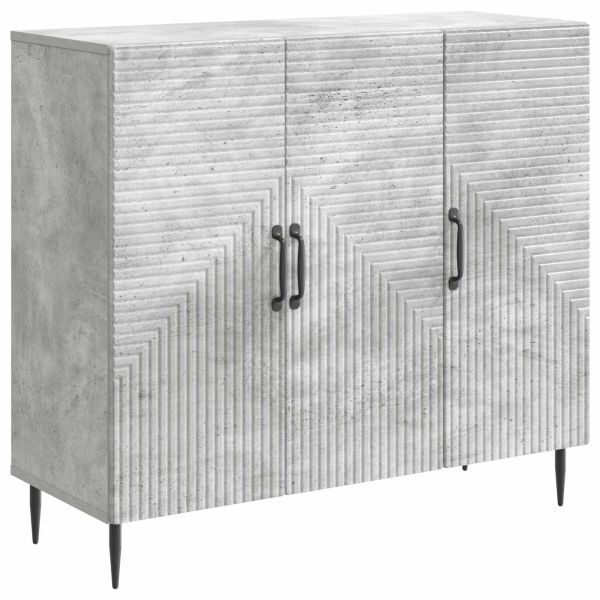 Служебен шкаф Бетонно сиво 89 x 34,5 x 80 см