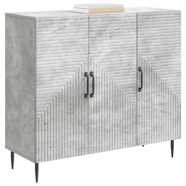 Служебен шкаф Бетонно сиво 89 x 34,5 x 80 см