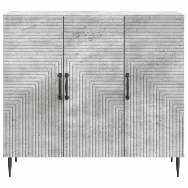 Служебен шкаф Бетонно сиво 89 x 34,5 x 80 см
