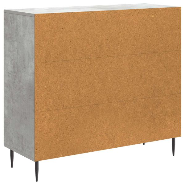 Служебен шкаф Бетонно сиво 89 x 34,5 x 80 см