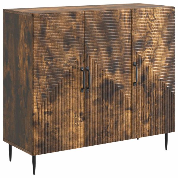 Служебен шкаф Опушен дъб 89 x 34,5 x 80 см Инженерна дървесина