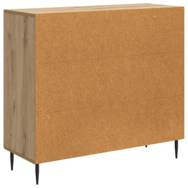 Служебен шкаф Дъб артизан 89 x 34,5 x 80 см Инженерна дървесина