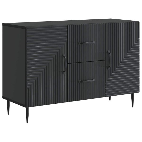 Служебен шкаф Черно 89 x 34,5 x 60 см Инженерна дървесина