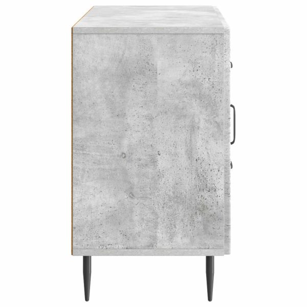 Служебен шкаф с чекмедже Бетонно сиво 89 x 34,5 x 60 см
